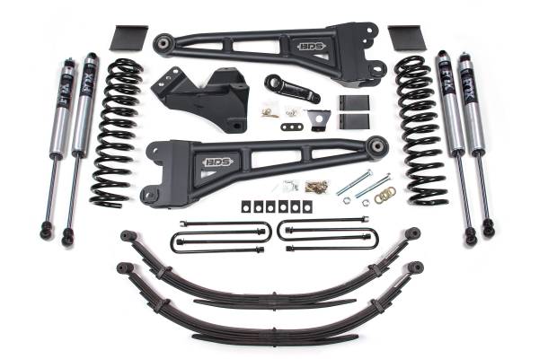 BDS Suspension - BDS Suspension 2011-2016 Ford F250-F350 6in. Radius Arm Kit - Gas - BDS1594FS