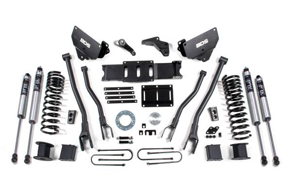 BDS Suspension - BDS Suspension 13-18 Ram 3500 6in 4 Link 6 bolt T-case  with Air Bag - Diesel engine - BDS1648FS