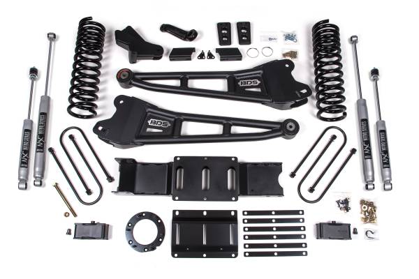 BDS Suspension - BDS Suspension 2019-2022 Ram 3500 4in. Radius Arm Diesel without overload and 6 bolt T-case - BDS1656H