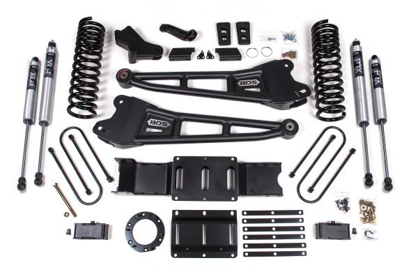 BDS Suspension - BDS Suspension 2019-2022 Ram 3500 4in. Radius Arm Diesel with overload and 6 bolt T-case - BDS1657FS