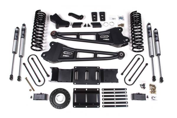 BDS Suspension - BDS Suspension 2019-2022 Ram 3500 4in. Radius Arm Diesel without overload and 8-bolt T-Case - BDS1658FS