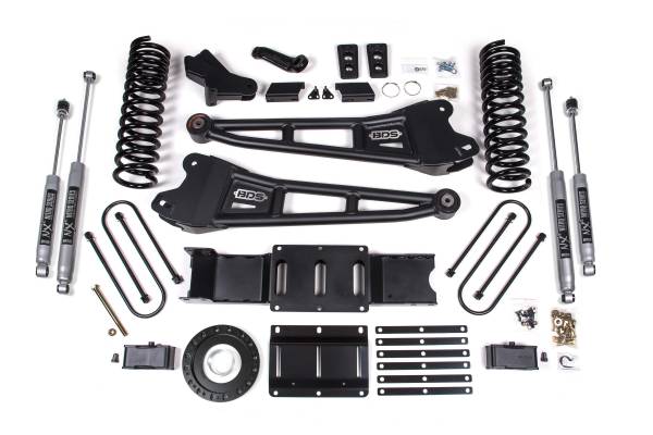 BDS Suspension - BDS Suspension 2019-2022 Ram 3500 4in. Radius Arm Diesel without overload and 8 bolt T-case - BDS1658H