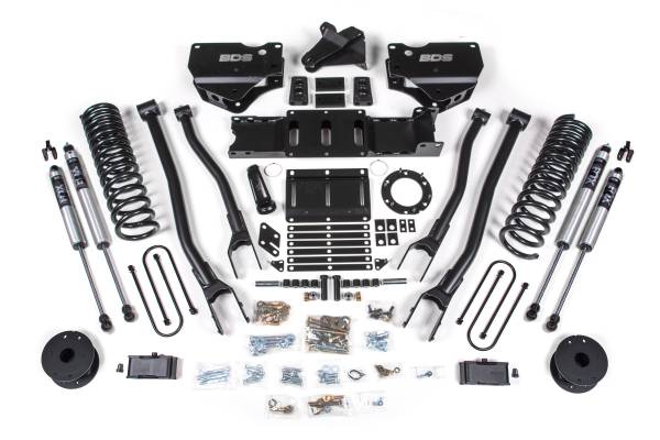 BDS Suspension - BDS Suspension 2019-2022 Ram 3500 4in. 4-Link Diesel engine -  with OE Air Bags - BDS1720FS