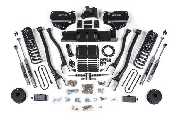 BDS Suspension - BDS Suspension 2019-2022 Ram 3500 4in. 4-Link Diesel engine -  with OE Air Bags - BDS1720H