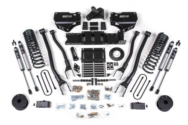 BDS Suspension - BDS Suspension 2019-2021 Ram 3500 4in. 4-Link Diesel engine -  with OE Air Bags - BDS1721FS