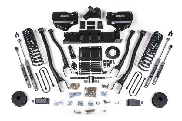 BDS Suspension - BDS Suspension 2019-2021 Ram 3500 4in. 4-Link Diesel engine -  with OE Air Bags - BDS1721H