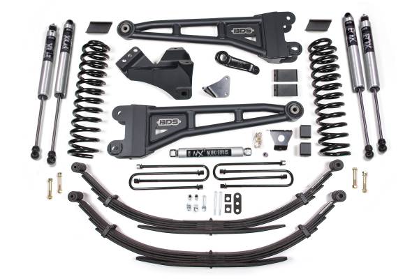 BDS Suspension - BDS Suspension 2005-2007 Ford F250-F350 4wd 6in. Radius Arm Lift Kit Diesel - BDS1947FS