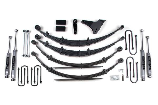 BDS Suspension - BDS Suspension 99-04 F250-F350 Square U-bolt 6/6 spring Kit - BDS316H