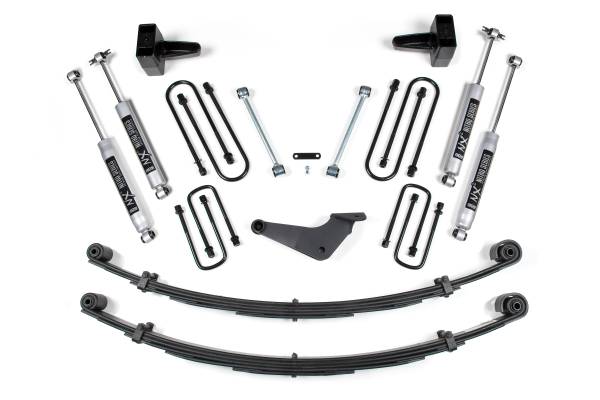 BDS Suspension - BDS Suspension 99-04 F250-F350 Curved U-bolt 4/3 block  with top - BDS322H