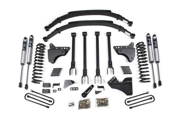 BDS Suspension - BDS Suspension 05-07 F250-F350 Gas 6/6 4-Link spring Kit - BDS342FS