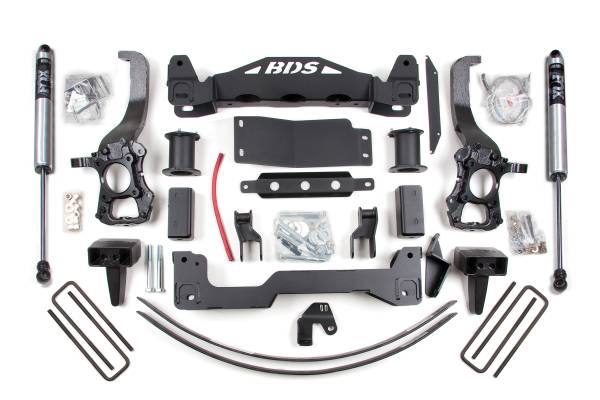 BDS Suspension - BDS Suspension 04-08 F150 4wd 6/5 block & Add-a-leaf Kit - BDS574FS