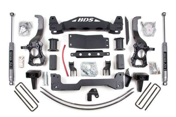 BDS Suspension - BDS Suspension 04-08 F150 4wd 6/5 block & Add-a-leaf Kit - BDS574H