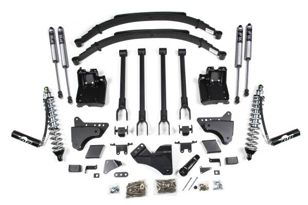 BDS Suspension - BDS Suspension 11-16 F250 6in coilover Lift-2in OE block-Diesel engine - BDS596F