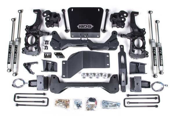 BDS Suspension - BDS Suspension 2020-2023 GM 2500/3500 HD 6.5in.  Suspension Lift System  without Overloads - BDS753H