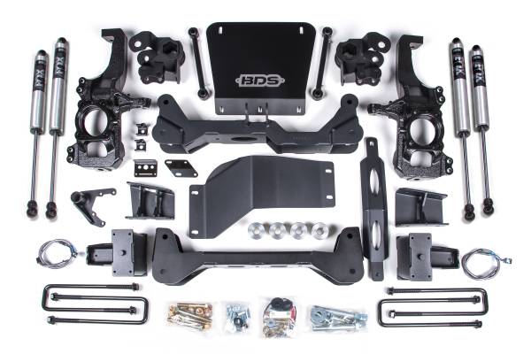 BDS Suspension - BDS Suspension 2020-2022 GM 2500/3500 HD 6.5in.  Suspension Lift System  with Overloads - BDS756FS