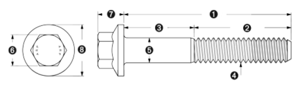 ARP - ARP M8 x 1.25 x 115 Hex Black Oxide Bolts (5/pkg) - 661-1019