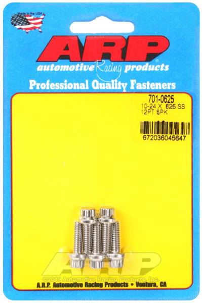 ARP - ARP 10-24 x .625 12pt SS bolts - 701-0625