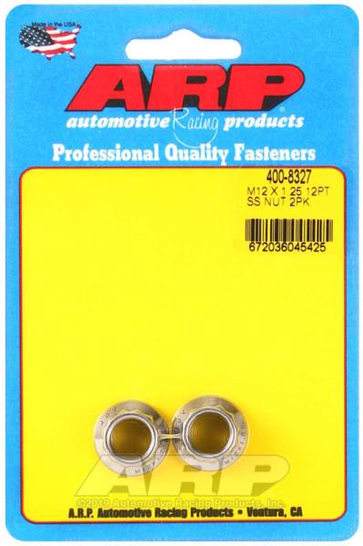 ARP - ARP M12 x 1.25 M14 WR 12pt Nut Kit - 2 Pack - 400-8327