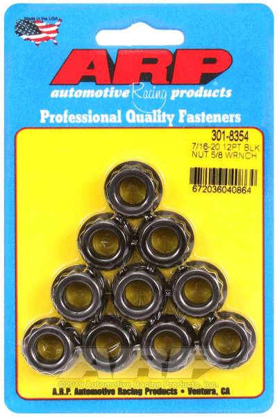 ARP - ARP 7/16-20 5/8 Socket 12 pt Nut Kit - 301-8354