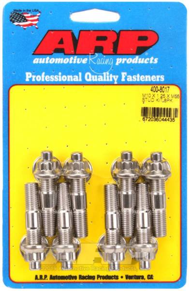 ARP - ARP Sport Compact M10 x 1.25 x 55mm Stainless Accessory Studs (8 pack) - 400-8017