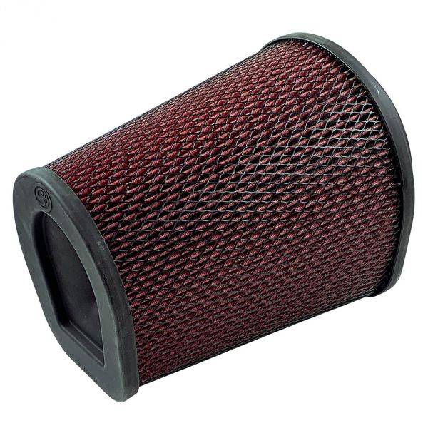 S&B - S&B Air Filter For Intake Kits 75-6000,75-6001 Oiled Cotton Cleanable Red - KF-1070