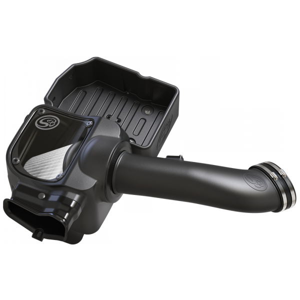 S&B - S&B Cold Air Intake For 17-19 Ford F250 F350 V8-6.7L Powerstroke Dry Extendable White - 75-5085D