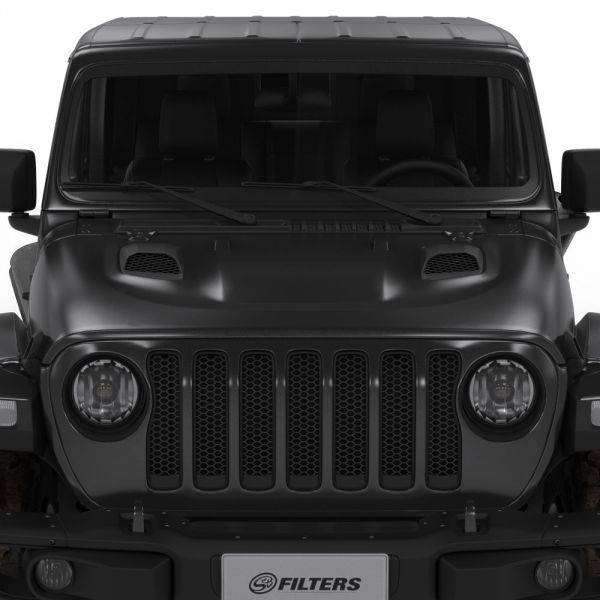 S&B - S&B Jeep Air Hood Scoops for 18-22 Wrangler JL Rubicon 2.0L, 3.6L, 20-22 Jeep Gladiator 3.6L Scoops Only Kit - AS-1015