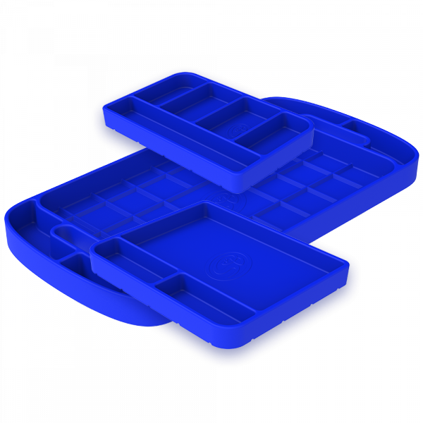 S&B - S&B Tool Tray Silicone 3 Piece Set Color Blue - 80-1002