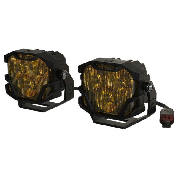 Morimoto Offroad - Morimoto Offroad 4B NCS LED PODS SAE WIDE/YELLOW SET - BAF006