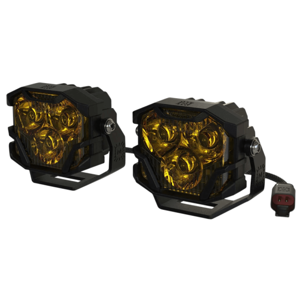 Morimoto Offroad - Morimoto Offroad 4B HXB LED PODS SPOT/YELLOW SET - BAF008