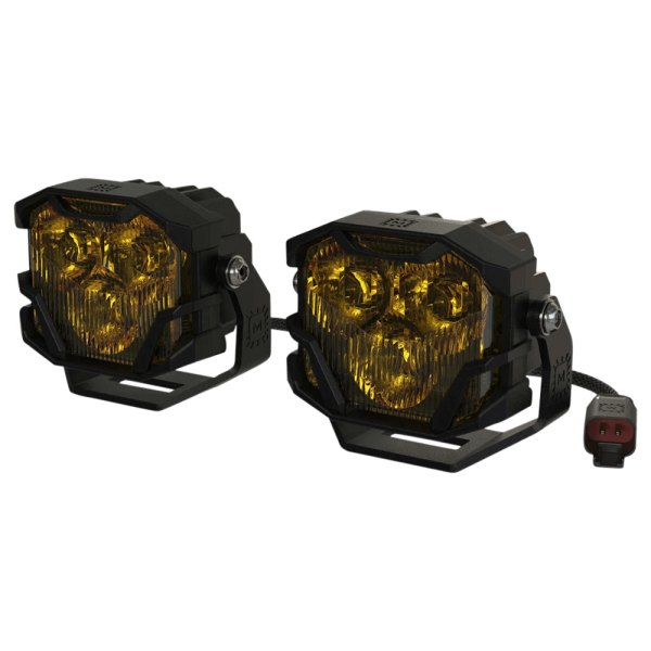 Morimoto Offroad - Morimoto Offroad 4B HXB LED PODS COMBO/YELLOW SET - BAF010