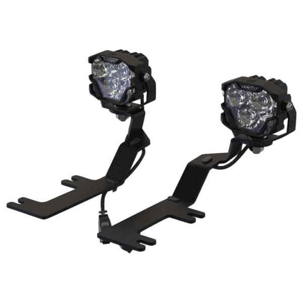 Morimoto Offroad - Morimoto Offroad 4B A-PILLAR BRACKETS SILVER/SIERRA 14-18 - BAF031