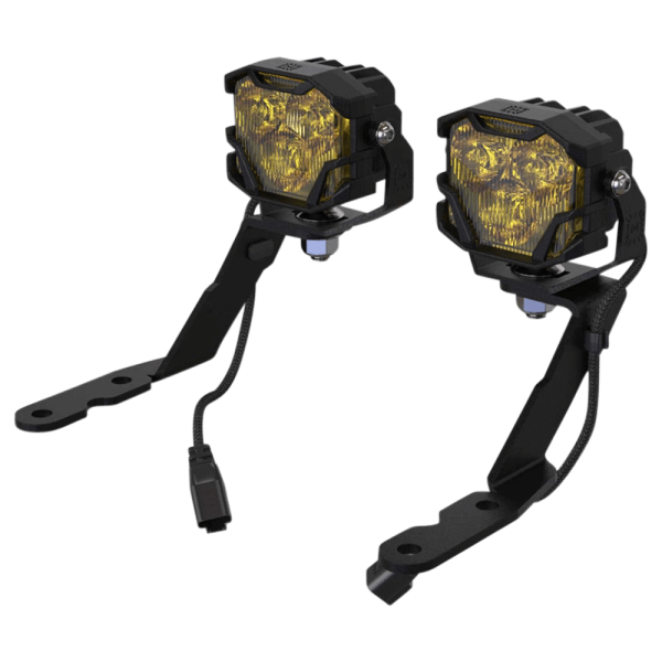 Morimoto Offroad - Morimoto Offroad 4B A-PILLAR BRACKETS SILVER/SIERRA 07-13 - BAF032