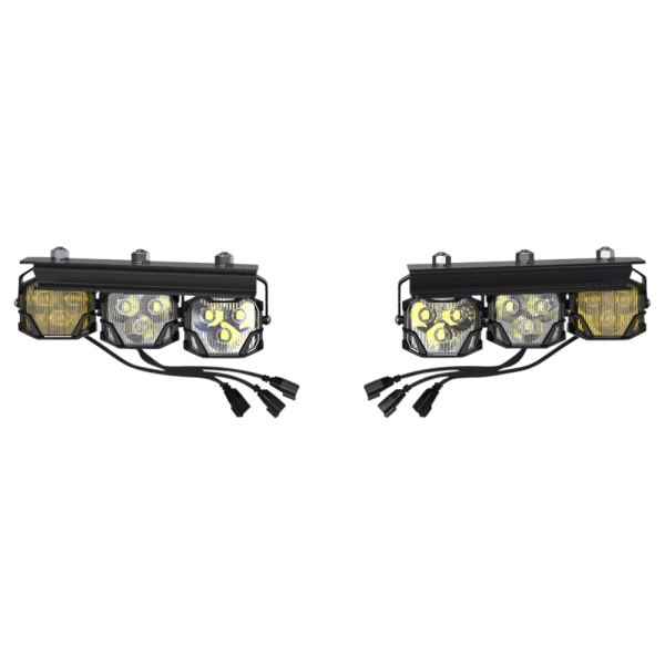 Morimoto Offroad - Morimoto Offroad 4B FOG BRACKETS: TYPE BRONCO TRIPLE 2021 - BAF069