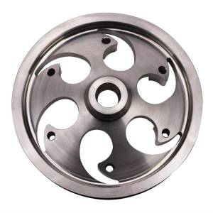 Wehrli Custom Fabrication - Wehrli Custom Fabrication Duramax Billet CP3 Pulley Deep Offset Raw Finish - WCF100429 - Image 2