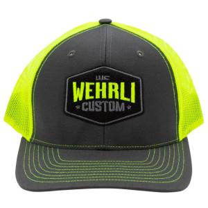 Wehrli Custom Fabrication - Wehrli Custom Fabrication Snap Back Hat Charcoal/Neon Yellow Badge - WCF100838 - Image 2