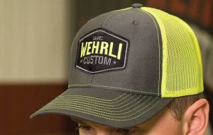 Wehrli Custom Fabrication - Wehrli Custom Fabrication Snap Back Hat Charcoal/Neon Yellow Badge - WCF100838 - Image 4
