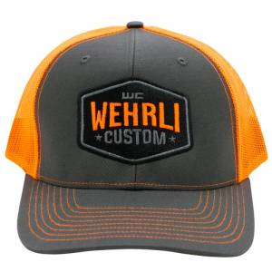 Wehrli Custom Fabrication - Wehrli Custom Fabrication Snap Back Hat Charcoal/Neon Orange Badge - WCF100632 - Image 2