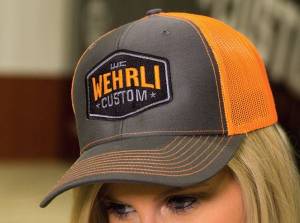 Wehrli Custom Fabrication - Wehrli Custom Fabrication Snap Back Hat Charcoal/Neon Orange Badge - WCF100632 - Image 3
