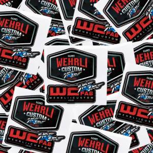 Wehrli Custom Fabrication WCFab Side X Side Assorted Die Cut Sticker Sheet - WCF102003
