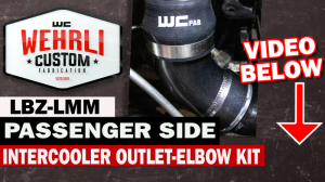 Wehrli Custom Fabrication - Wehrli Custom Fabrication 2006-2010 LBZ/LMM Duramax Passenger Side Intercooler Outlet Elbow Kit - WCF100466 - Image 3