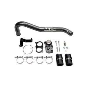 Wehrli Custom Fabrication 2006-2010 LBZ/LMM Duramax Top Outlet Billet Thermostat Housing and Upper Coolant Pipe Kit - WCF100420