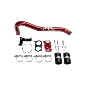 Wehrli Custom Fabrication - Wehrli Custom Fabrication 2006-2010 LBZ/LMM Duramax Top Outlet Billet Thermostat Housing and Upper Coolant Pipe Kit - WCF100420 - Image 2