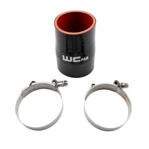 Wehrli Custom Fabrication 2.75" x 3" ID Straight Reducer 4.5" Long Silicone Boot and Clamp Kit - WCF207-103