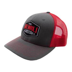 Wehrli Custom Fabrication Snap Back Hat Charcoal/Red Badge - WCF100626