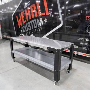 Wehrli Custom Fabrication - Wehrli Custom Fabrication 32 in. x 90 in. Modular Steel Work Bench - WCF25-3290-120 - Image 11