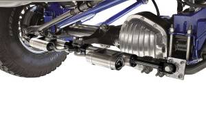 Fabtech Dual Dirt Logic 2.25 Stainless Steel Steering Stabilizer Kit w/Reservoir Heavy Duty Mounting Brackets - FTS221152