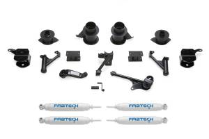 Fabtech - Fabtech Basic Lift System w/Shocks w/Performance Shocks 5 in. Lift Incl. Front/Rear Performance Shocks Spacers Front Bump Extensions - K3066 - Image 1