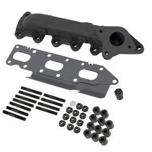 Exhaust Manifold Left Driver Side Incl. Manifold/Cross Over Tube/EGR Port High Temp Black Coated - 1043003