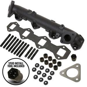 BD Diesel - Exhaust Manifold Right Passenger Side Incl. Manifold/Cross Over Tube/EGR Port High Temp Black Coated - 1043005 - Image 2